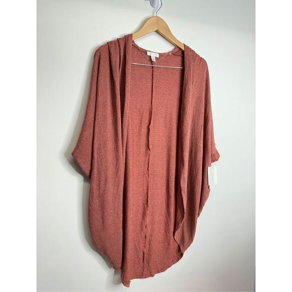 Abound Sweater Womens Open Cardigan Half Sleeve Brown Size XS NWT - Picture 2 of 7